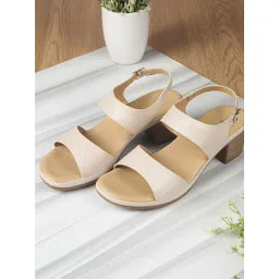 Metro Women Open Toe Block Heel Sandals-picture-32