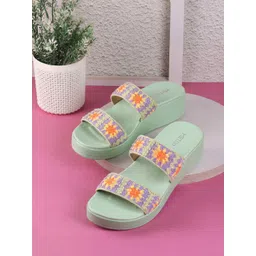 Metro Women Printed Open Toe Flats-picture-17