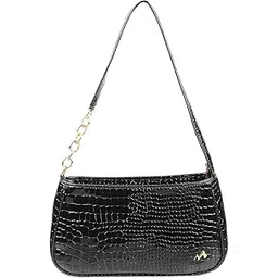metro Women Shoulder Bag Black (66-7631)-picture-12