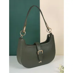 Metro Women Structured Buckle Detail Shoulder Bag-picture-37