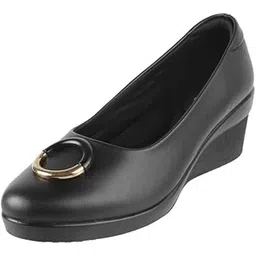 metro Women Synthetic Leather Block Heel Formal Pump Shoes-picture-21