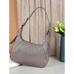 Metro Women Textured Half Moon Hobo Bag-picture-28