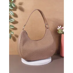 Metro Women Textured Half Moon Hobo Bag-picture-22