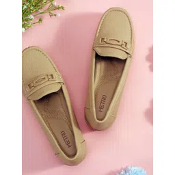 Metro Women Textured Loafers-picture-24