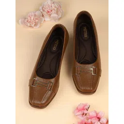 Metro Women Textured Loafers-picture-32