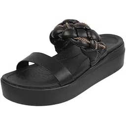 metro Women Unique Weave-Like Strap Platform Heel Fashion Sandal-picture-20