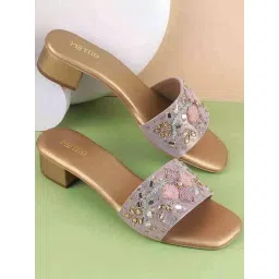 Metro Women's Antique Gold Casual Sandals-picture-17