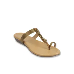 Metro Women's Antique Gold Toe Ring Wedges-picture-27