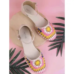 Metro Women's Beige Ankle Strap Sandals-picture-13