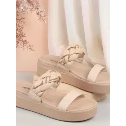 Metro Women's Beige Casual Wedges-picture-14