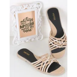 Metro Women's Beige Slides-picture-26