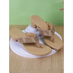 Metro Women's Beige Thongs-picture-45