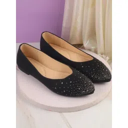 Metro Women's Black Ballerina Shoes-picture-45