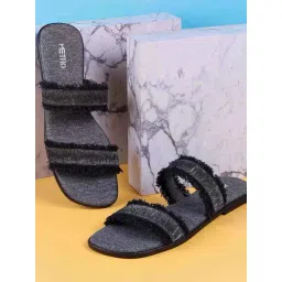 Metro Women's Black Casual Sandals-picture-25