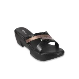 Metro Women's Black Casual Wedges-picture-32
