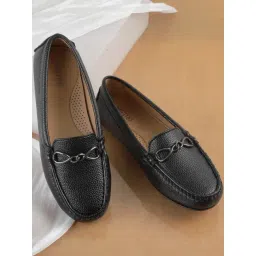 Metro Women's Black Loafers-picture-29