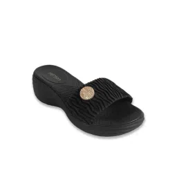 Metro Women's Black Slides-picture-48