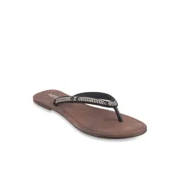 Metro Women's Black Thong Sandals-image-27
