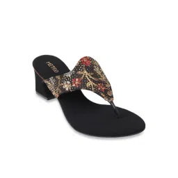 Metro Women's Black Thong Sandals-picture-34