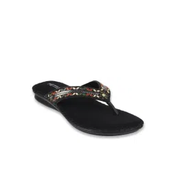 Metro Women's Black Thong Sandals-picture-31