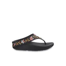 Metro Women's Black Thong Wedges-picture-15
