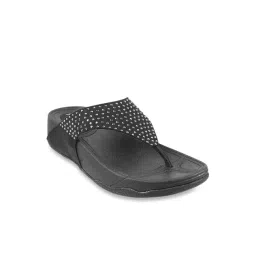 Metro Women's Black Thong Wedges-image-15