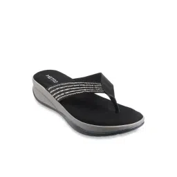 Metro Women's Black Thong Wedges-picture-28