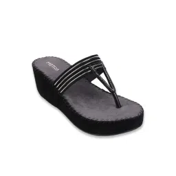 Metro Women's Black Thong Wedges-picture-29