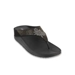 Metro Women's Black Thong Wedges-picture-21