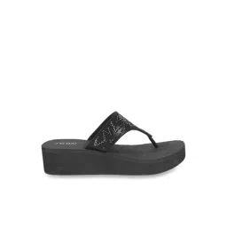Metro Women's Black Thong Wedges-picture-27
