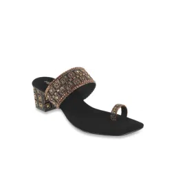 Metro Women's Black Toe Ring Sandals-picture-22