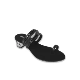 Metro Women's Black Toe Ring Sandals-picture-18