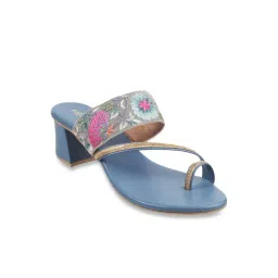 Metro Women's Blue Toe Ring Sandals-picture-34