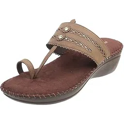 metro Women's Ethnic Embellished Kolhapuri Fashion Comfort Slip-on Sandal-picture-40