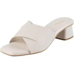 metro Women's Faux Leather Formal Block Heel Fashion Sandals-picture-27