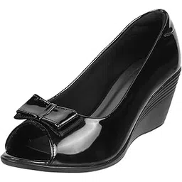 metro Women's Formal Peep Toe Wedge Heel Fashion Sandals-picture-25