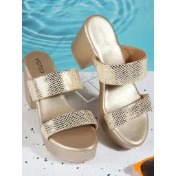 Metro Women's Gold Casual Sandals-picture-29