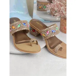 Metro Women's Gold Toe Ring Sandals-picture-12