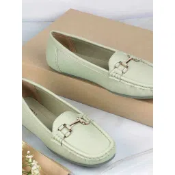 Metro Women's Green Casual Loafers-picture-24