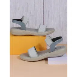 Metro Women's Grey Ankle Strap Sandals-picture-37