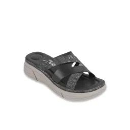 Metro Women's Grey Cross Strap Sandals-picture-16