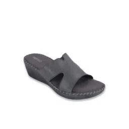 Metro Women's Grey Slide Wedges-picture-23