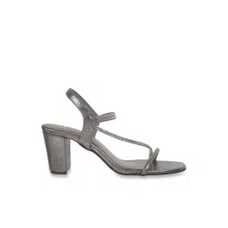 Metro Women's Gun Metal Ankle Strap Sandals-picture-15