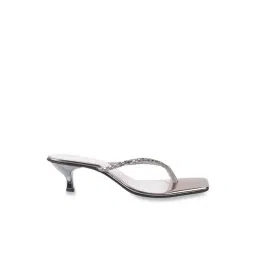 Metro Women's Gun Metal Thong Sandals-picture-33