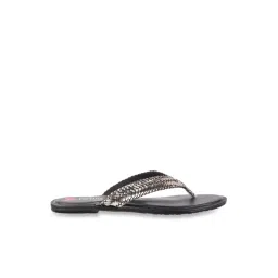 Metro Women's Gun Metal Thong Sandals-picture-42
