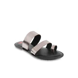 Metro Women's Gun Metal Toe Ring Sandals-picture-17