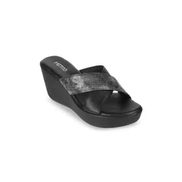Metro Women's Open Toe Embellished Wedge Sandals-picture-13