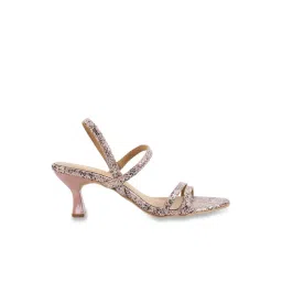 Metro Women's Peach Sling Back Stilettos-picture-26