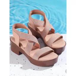 Metro Women's Pink Sling Back Sandals-picture-10