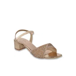 Metro Women's Rose Gold Ankle Strap Sandals-picture-41